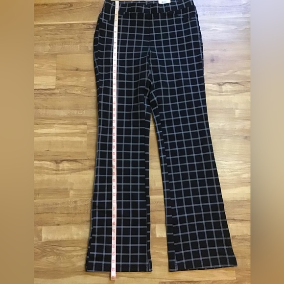 NWT Women’s Plaid Ponté-Knit Boot-Cut Pull-On Pants - Picture 16 of 16